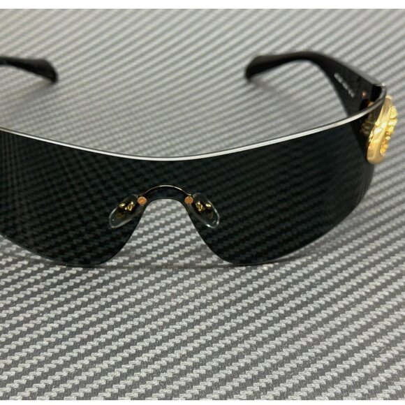 Versace Black Grey Gold 70mm Sunglasses - Picture 2 of 5